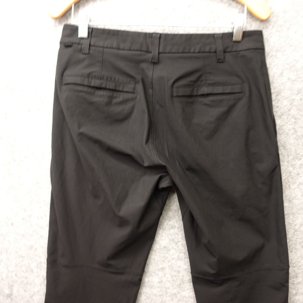 Lululemon ABC Pants Mens 30 Black Warpstreme Tech Slim Utility Trousers 31x29 - Picture 12 of 16